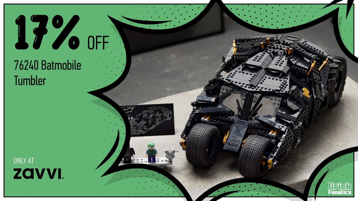 Zavvi offers free delivery and huge discount on LEGO Batman 76240 Batmobile Tumbler
